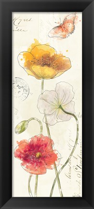 Framed Painted Poppies VII Print