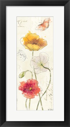 Framed Painted Poppies VII Print