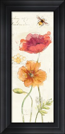 Framed Painted Poppies VI Print