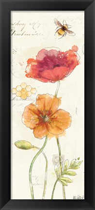 Framed Painted Poppies VI Print