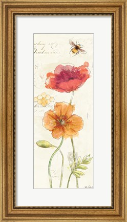 Framed Painted Poppies VI Print