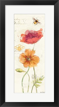 Framed Painted Poppies VI Print