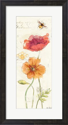 Framed Painted Poppies VI Print