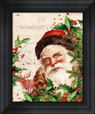 Framed Vintage Holiday IV Print