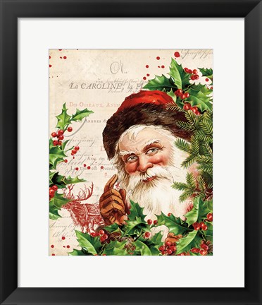 Framed Vintage Holiday IV Print