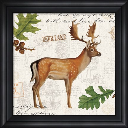 Framed Lodge Collage VII Print