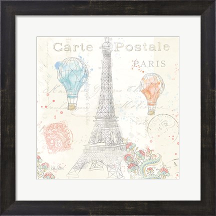 Framed Lighthearted in Paris V Print
