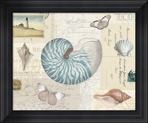 Framed Beach Wonders I Print