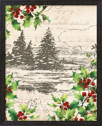 Framed Vintage Holiday II Print