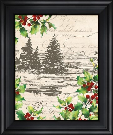Framed Vintage Holiday II Print