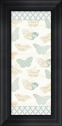 Framed En Bleu XIV Print