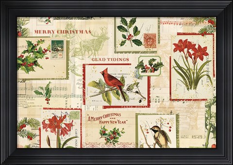 Framed Holiday Nostalgia I Print