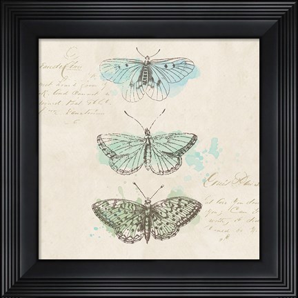 Framed En Bleu XII Print