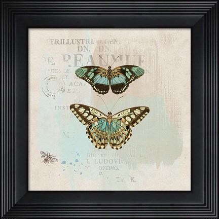Framed En Bleu III Print