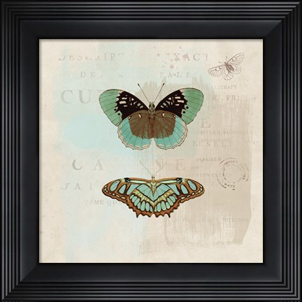 Framed En Bleu IV Print
