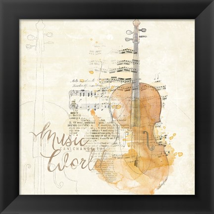 Framed Musical Gift I Print