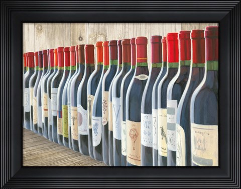 Framed Splendid Reds on Wood Print