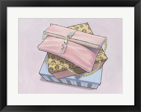 Framed City Shopping III Print