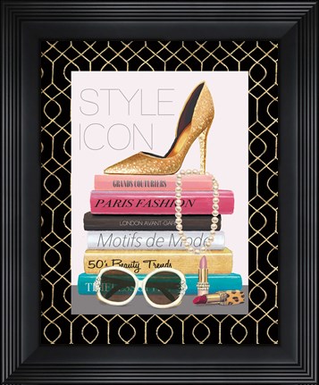 Framed Paris Style II Border Print