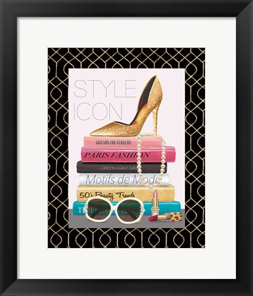 Framed Paris Style II Border Print