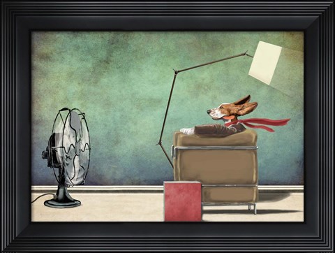 Framed Racing Dog Print