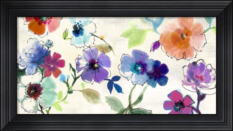 Framed Floral Fantasy Print