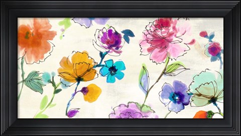 Framed Waterflowers Print