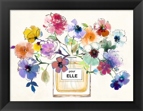 Framed Perfume Bouquet Print