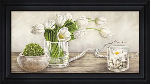 Framed Arrangement with Tulips Print
