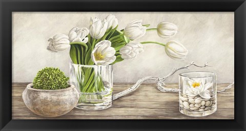 Framed Arrangement with Tulips Print