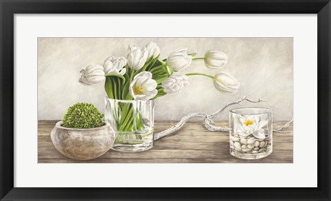 Framed Arrangement with Tulips Print