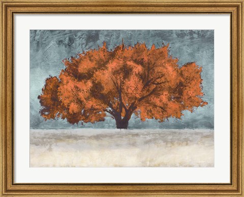 Framed Orange Oak Print