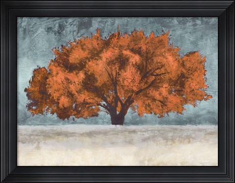 Framed Orange Oak Print