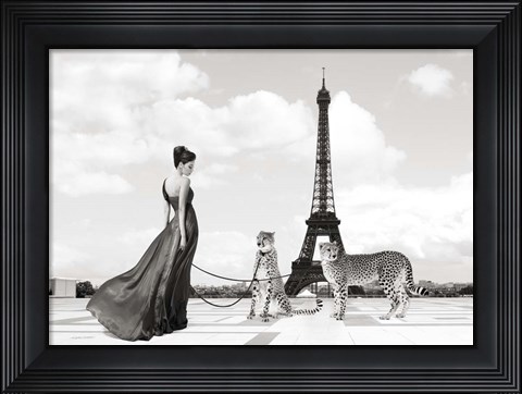 Framed Trocadero View (detail) Print