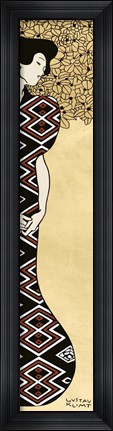 Framed Woman and Tree I (Gold) Print