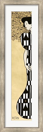 Framed Woman and Tree II (Gold) Print