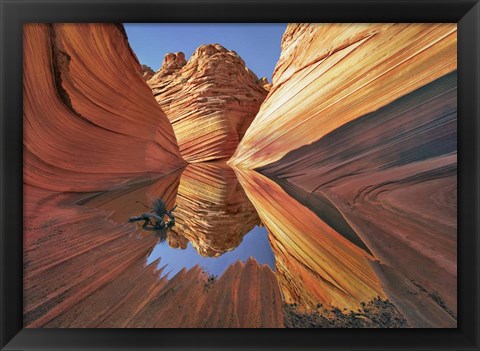 Framed Wave in Vermillion Cliffs, Arizona Print