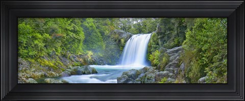 Framed Tawhai Falls, New Zealand (detail) Print