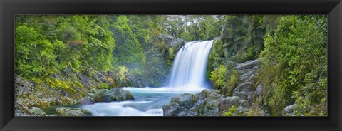 Framed Tawhai Falls, New Zealand (detail) Print