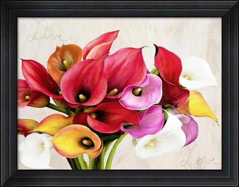 Framed Live &amp; Love Print