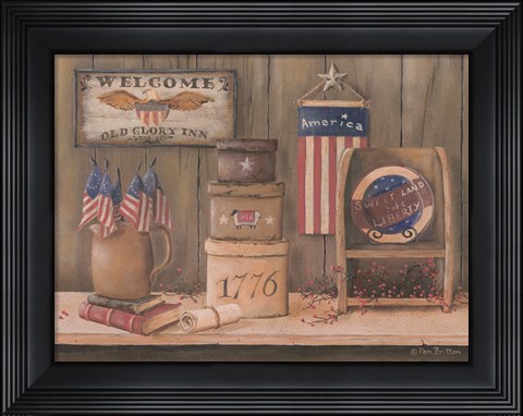 Framed Sweet Land of Liberty Print