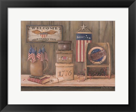 Framed Sweet Land of Liberty Print