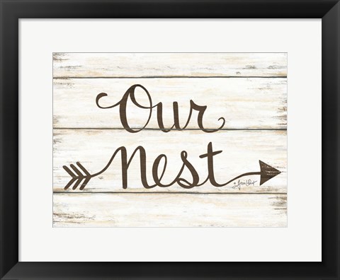 Framed Our Nest Print