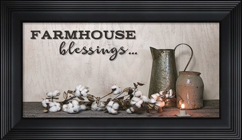 Framed Farmhouse Blessings Print