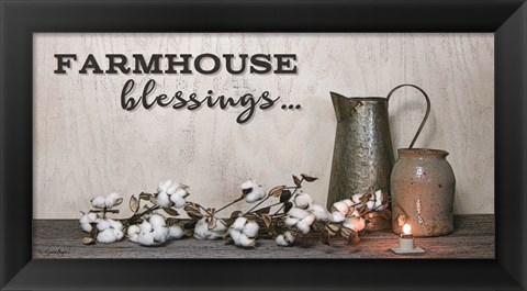 Framed Farmhouse Blessings Print