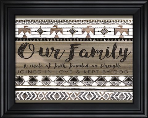 Framed Our Family Print