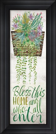Framed Bless This Home Print