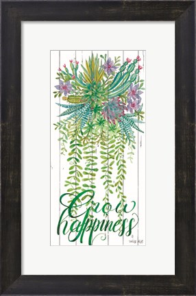 Framed Grow Happiness Print