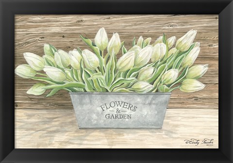 Framed Flowers &amp; Garden Tulips Print