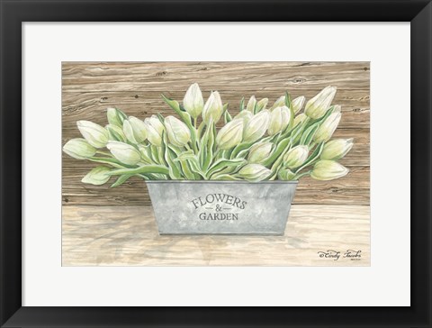 Framed Flowers &amp; Garden Tulips Print